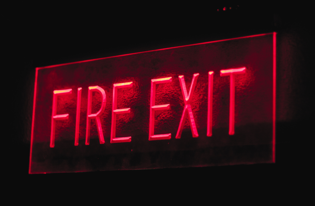 Non-Accredited Fire Awareness - Fire Exit Sign